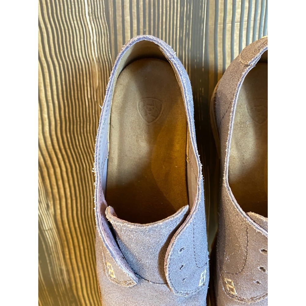 Ariat Vale Oxfords Purple Suede Laceless Slip On Shoes Sz 6.5B Fairy Boho Fairy - Picture 5 of 10